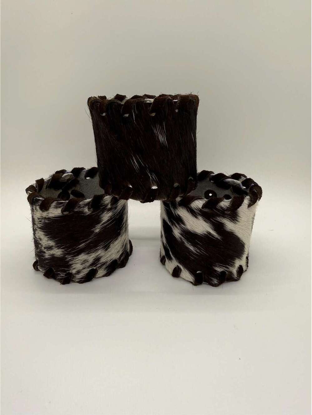 Hair on Hide Cuff Bracelet Handmade from Real Leather from Argentina.
